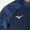 Mizuno Tech Shield Breath Thermo Training Pageant Blue Jacket, Windproof, Stretch, Water-Repellent, Moisture-Wicking, Heat-Generating, 32MCB530,