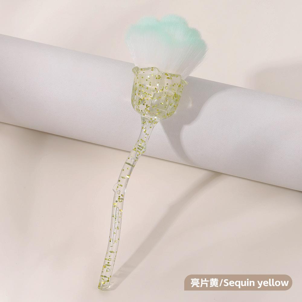 Nail Art Rose Brush Nail Art Dust Brush Soft Bristle Brush Various Colors Optional Nail Art Tool Cleaning Brush