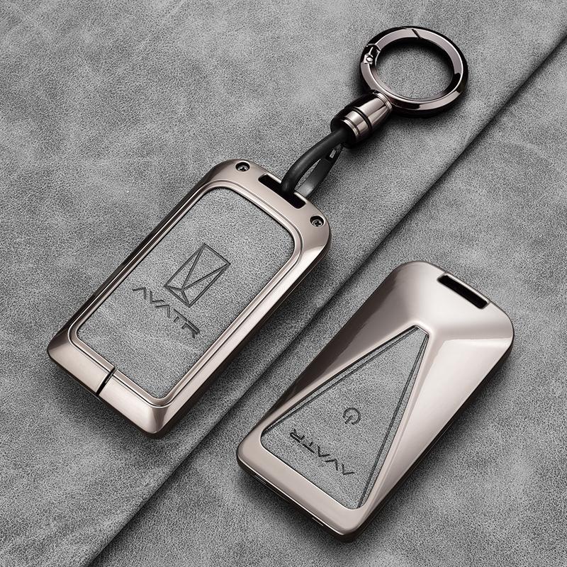 For AVATR 07 06 11 12 Zinc Alloy Key Cover Key TPU Anti-Scratch Key Case Protector Cover Premium Keychain Buckle Car Accessories