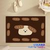 Modern Cartoon Puppy Crystal Pile Carpet Non-slip Bathroom Entryway Wear-resistant Dirty Floor Mats Home Decoration