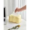 Cream Paper Towel Box, Affordable Luxury, High-end Simplicity, Household, Living Room with Spring, Elastic Base, Support
