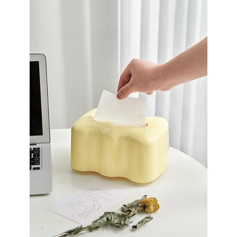 Krémová krabička na papírové ručníky, cenově dostupný luxus, špičková jednoduchost, domácnost, obývací pokoj s pružinou, elastická základna, podpěra