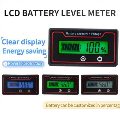 Universal Battery Voltmeter Tester Meter Li-ion Lead Acid Battery Monitor Car Motorcycle