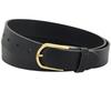 Genuine Leather Women's Belt Black with Gold MADE IN GERMANY