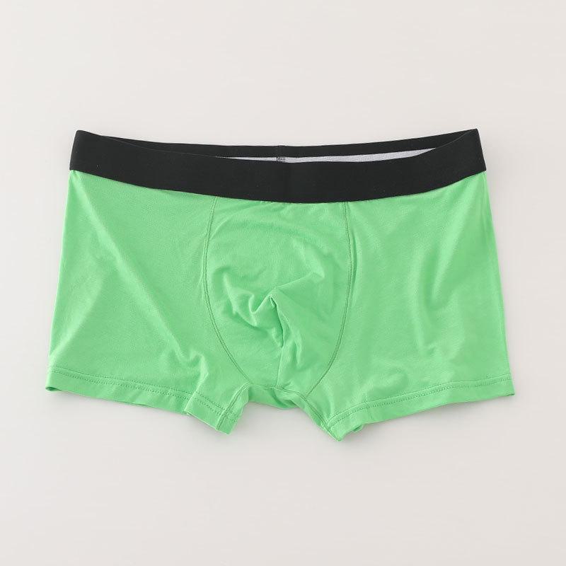 Men's 50-Count Modal Boxer Briefs - Breathable, Double-Layer, Solid Color, Adult Simple Knit Design