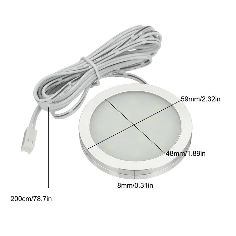 10PCS Car LED Interior Spot Light Down Ceiling Lamp 12V Camping Trailer Boat Lights for RV Trailer Caravan LED Reading Light