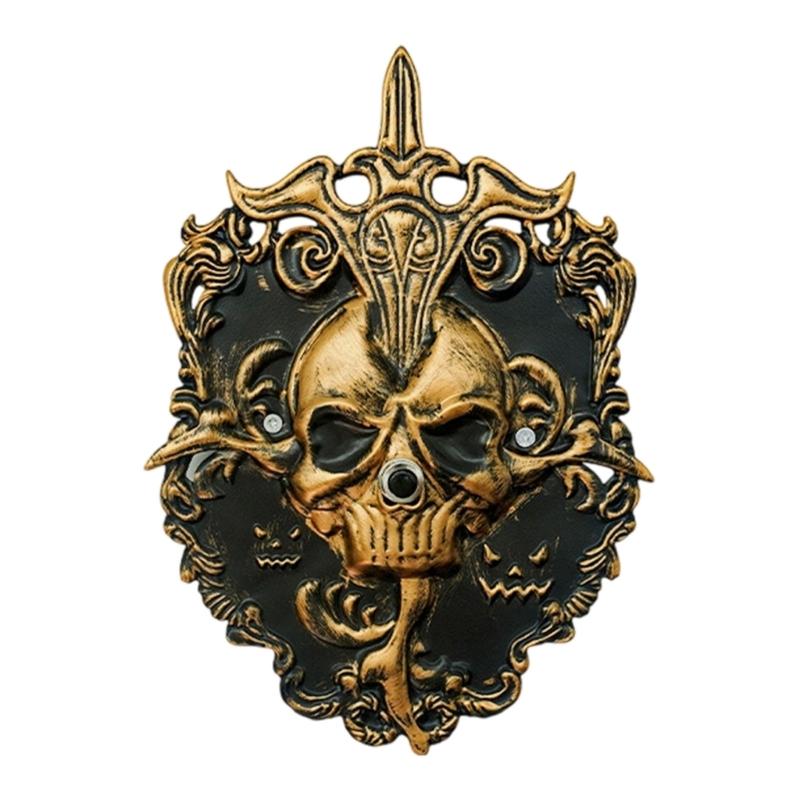 Alloys Halloweens Doorbells Features Frightening Effects Easyly Installation For Home Security And Spooky Decoration