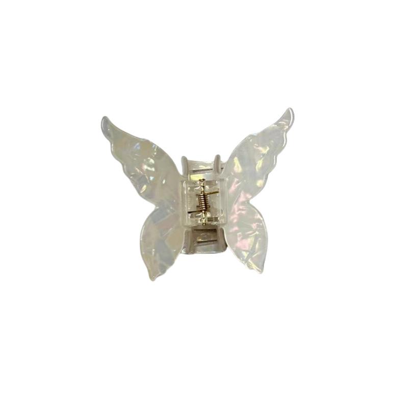 

Новая волшебная заколка-бабочка в виде акулы, большая имитация уксусной кислоты, женские заколки для волос на затылке. белый