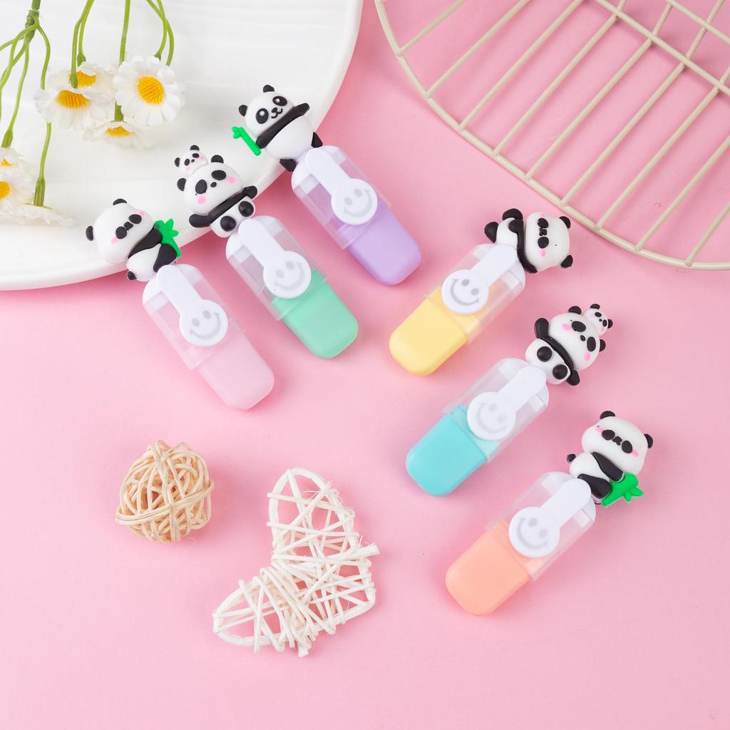 Set de 6 pixuri marker cu tematică de fructe, cu desene de capibare, pentru Crăciun