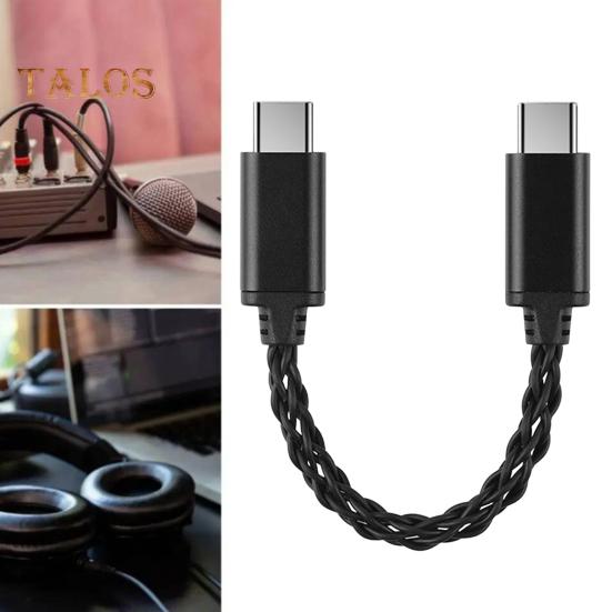 Kabel adaptera typu C do typu C Stabilne połączenie Nie wymaga sterowników Plug-Play Uniwersalne dopasowanie Wzmacniacz słuchawkowy Kabel radiowy