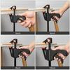 4/6/8/10 Inch Bar Clamps for Woodworking, Quick Grip Clamps Trigger Clamp One Handed Ratchet Clamp, Mini Small Bar Clamp for Craft