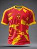 Steag Echipă Națională Spania 2026, Tricou Fotbal Fani, Leu Retro 3D Uscare Rapidă Sport Casual Top Bărbați Tricou