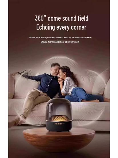 Huaqiangbei Manhattan Bluetooth Glazed Speaker - Crystal 2025 New Subwoofer