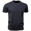 AIOPESON T-shirt da uomo basic a maniche corte Girocollo tinta unita Casual in misto cotone Traspirante Top estivo Per uso quotidiano