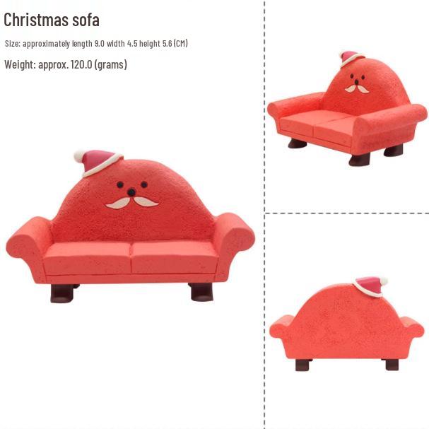 Scatola Regalo Slitta di Natale Creativa con Gatto Giapponese Scena in Miniatura Fai-da-te per Fotografia e Ornamenti Zakka