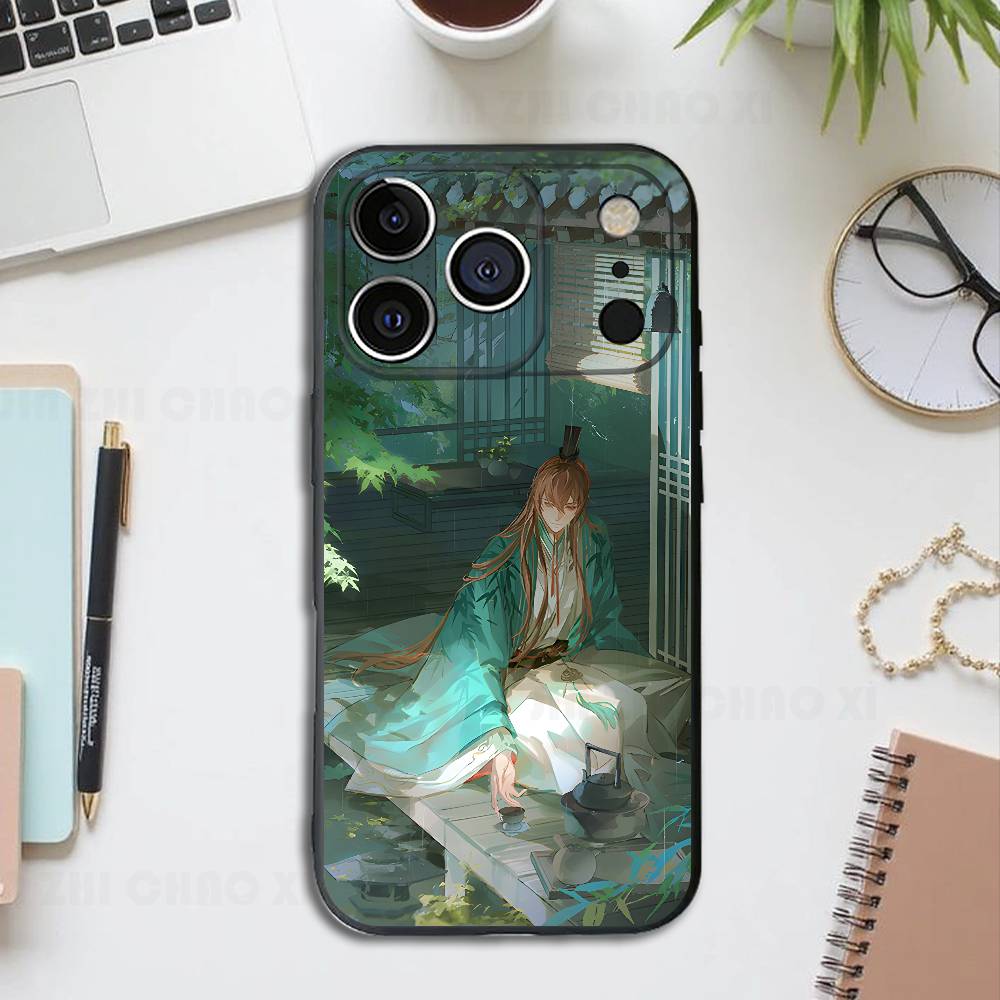 

Yuan Game Black Phone Case For IPhone 17 16 15 14 13 12 13 12 11 Pro Max Plus XS XR Silicone Soft Back Cover iPhone12