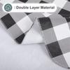 Olanly Rectangle Waterproof Table Cloth Buffalo Flannel Backed Tablecloth Wipeabl Plastic Table Cover For Dinner Kitchen Outdoor