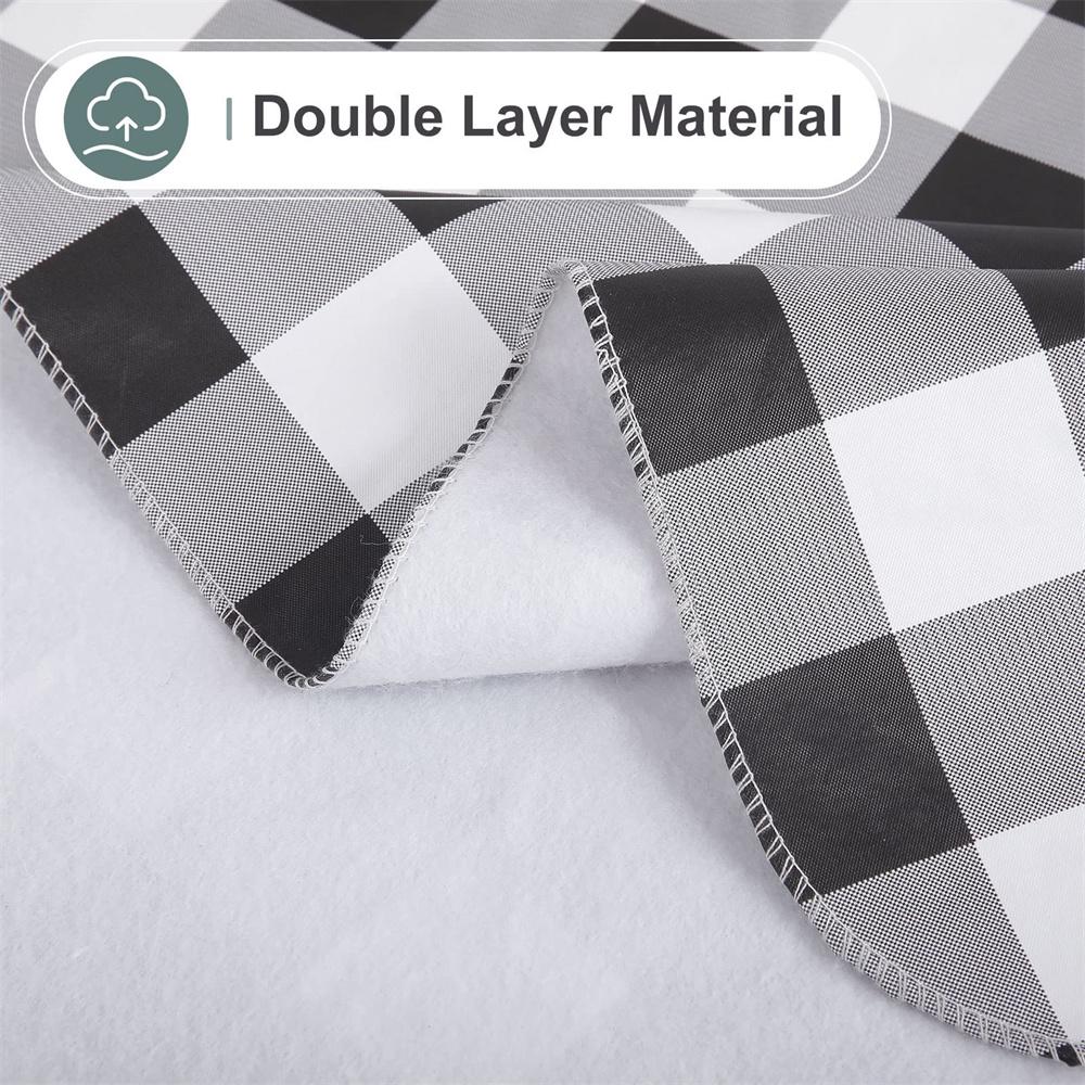 Olanly Rectangle Waterproof Table Cloth Buffalo Flannel Backed Tablecloth Wipeabl Plastic Table Cover For Dinner Kitchen Outdoor