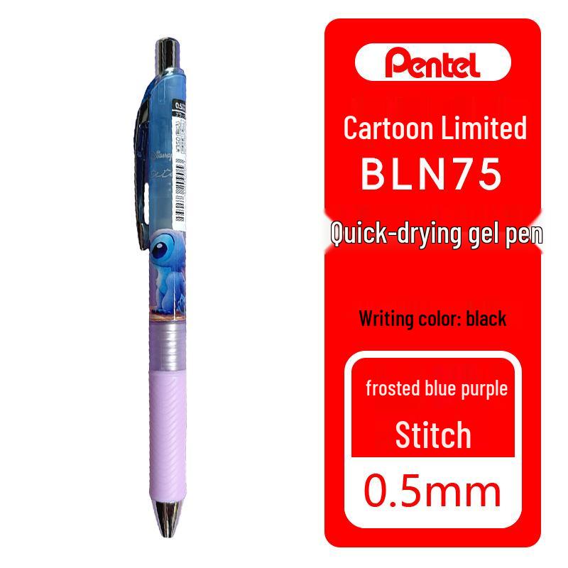 Japan Pentel Paiton BLN75 Stitch Q Mickey Limited Edition 0.5mm Black Gel Pen 0.5mm