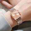 Fashion Square Women Quartz Watch Ladies Casual Alloy Strap Wristwatches Girls Clock Reloj Mujer