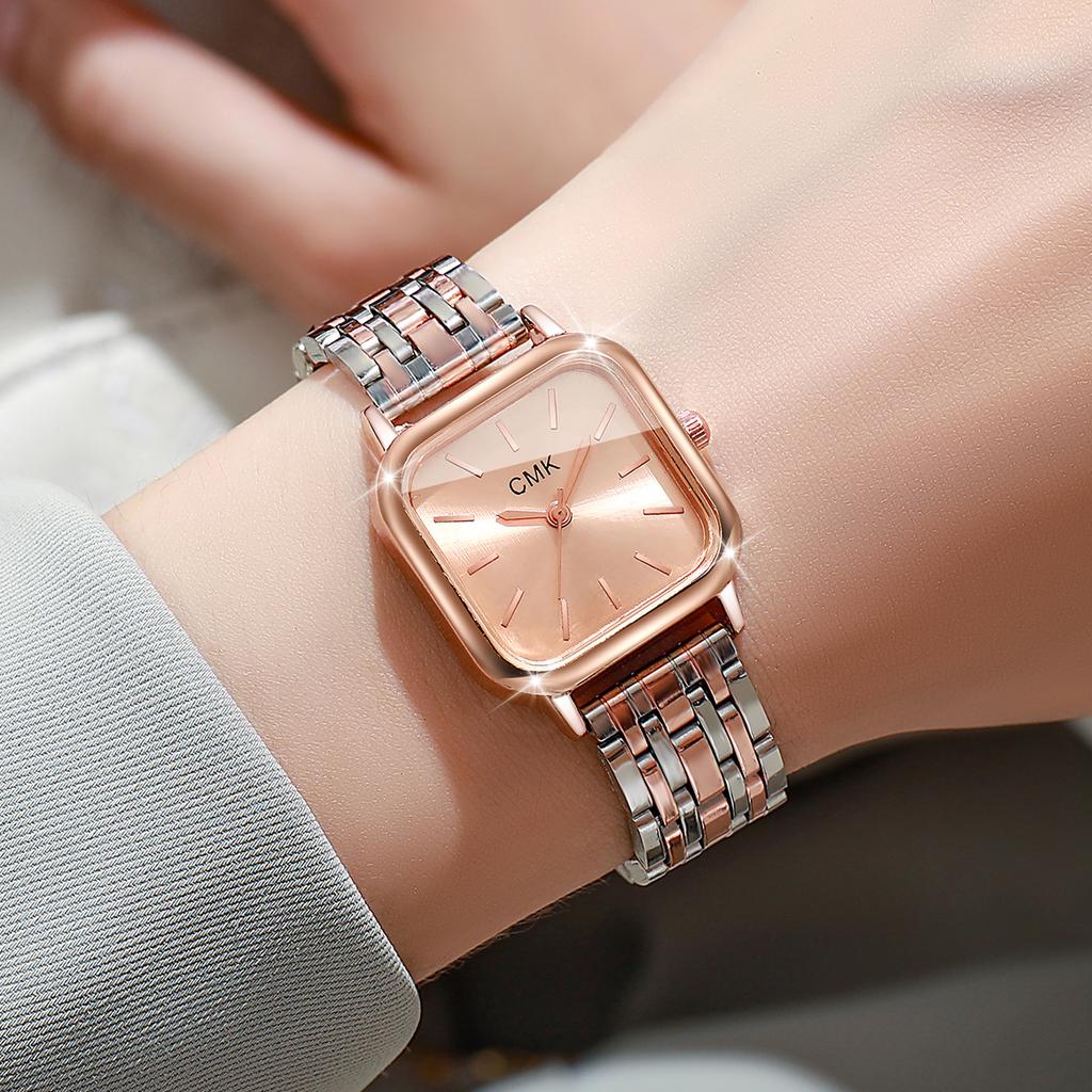 Fashion Square Women Quartz Watch Ladies Casual Alloy Strap Wristwatches Girls Clock Reloj Mujer