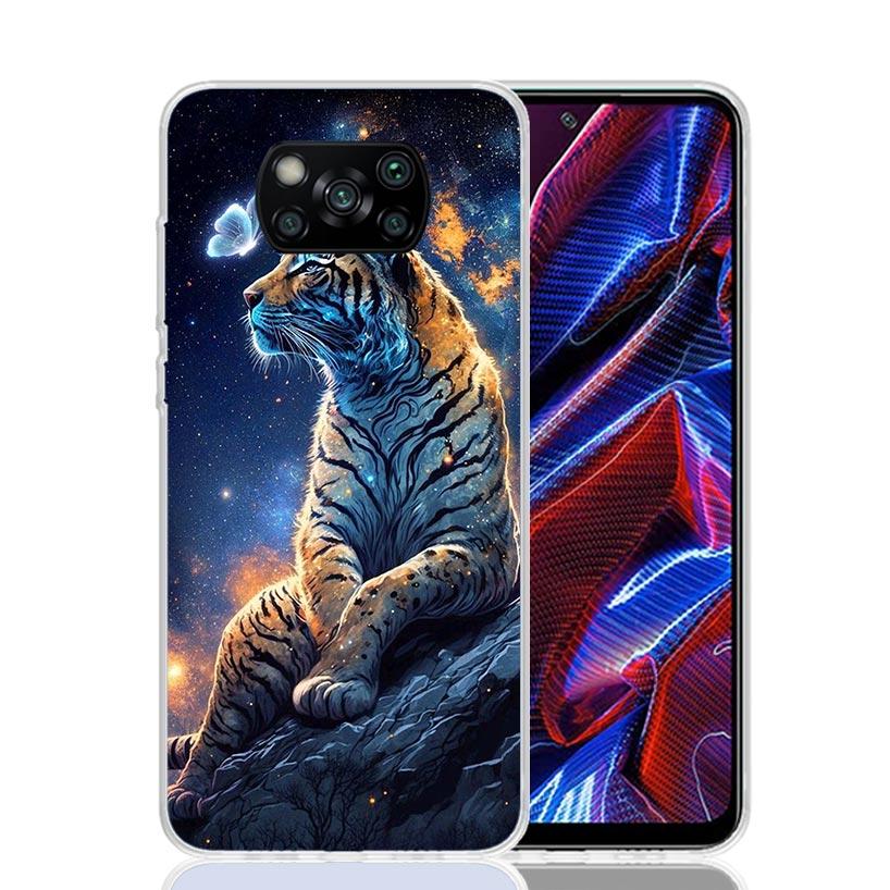 Ferocious Tiger Animal Case Phone Cover for Xiaomi Redmi Note 10 9 9S 8 8T 7 5 Pro Mi 12T 11T 10T 9T 12 11 Lite A3 A2 Trend Fund