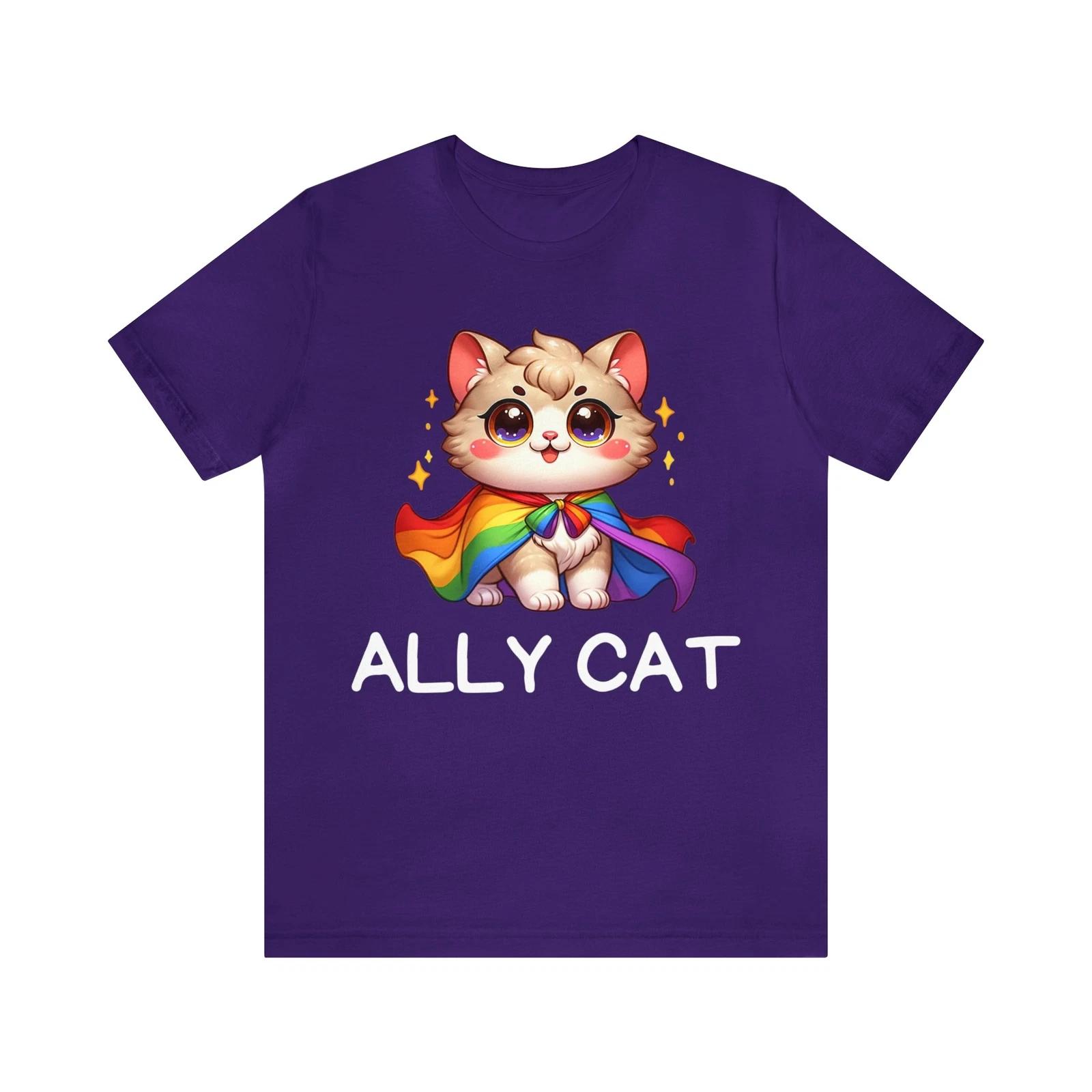 ally cat shirt ally cat proud ally cat be you cat be your self inclusive cat M