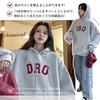 KumiModa Hoodie with Kangaroo Pocket and Loose Simple Korean Long Perfect for and Winter Women's Logo, Fit, Fashion, Casual, Flattering, Sleeves,