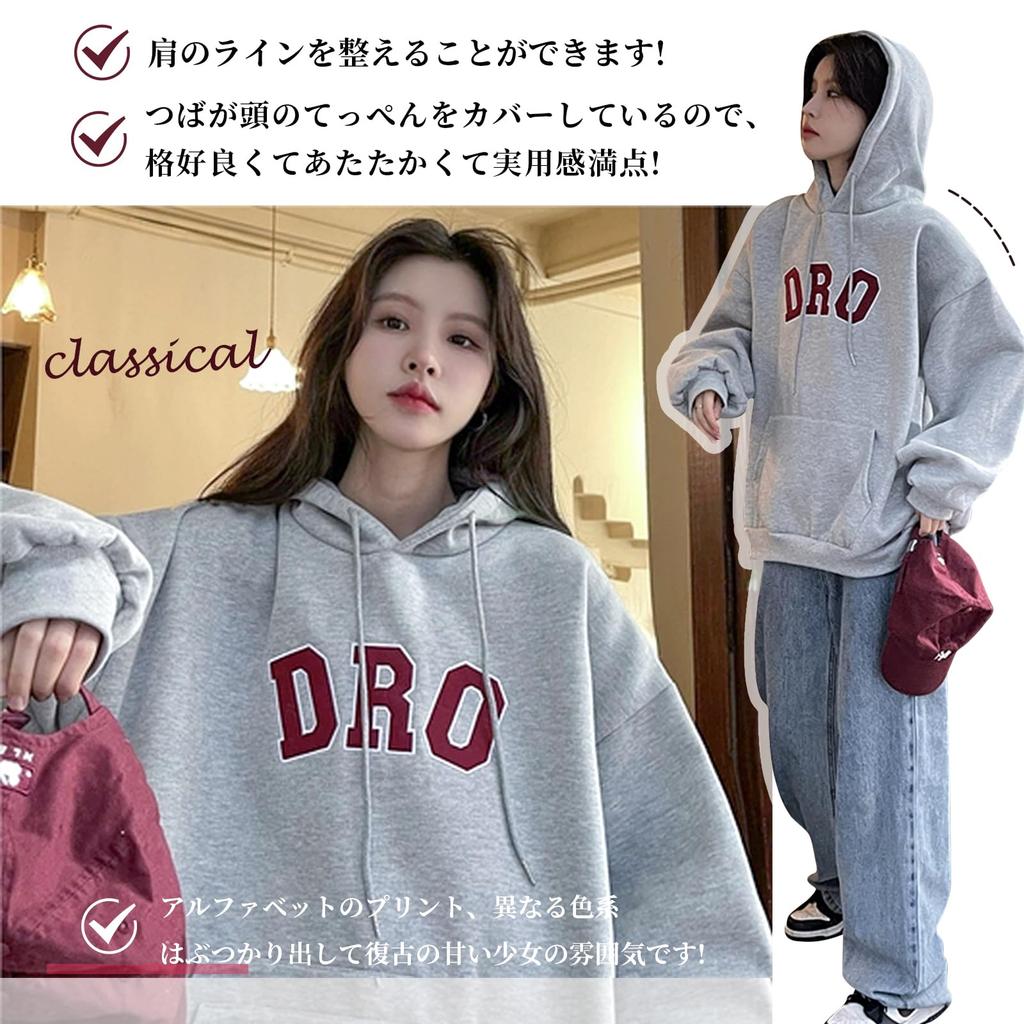 KumiModa Hoodie with Kangaroo Pocket and Loose Simple Korean Long Perfect for and Winter Women's Logo, Fit, Fashion, Casual, Flattering, Sleeves,