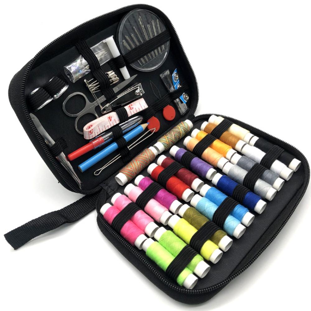 Set Kit Cucito Casa Viaggio Fai da Te Strumenti Cucito Portatili Scatola Cucito Multifunzione per Casa