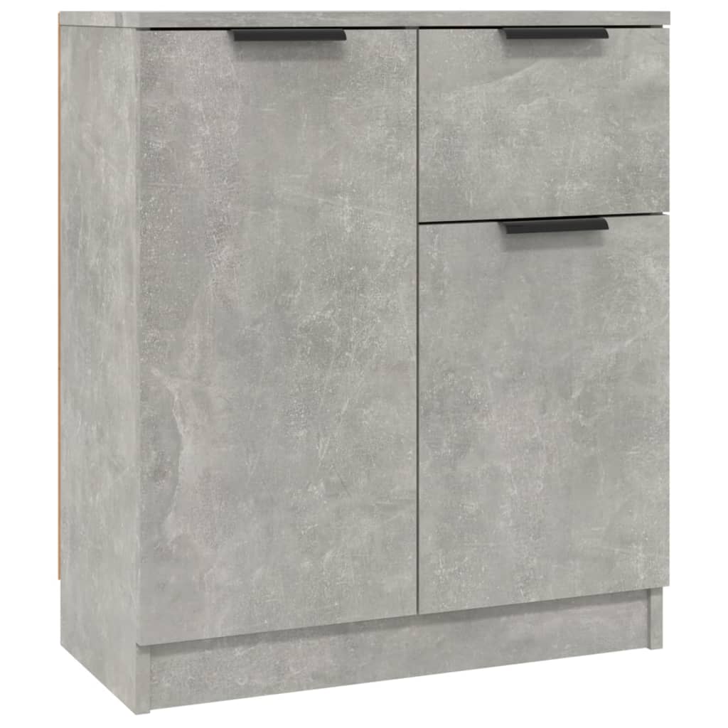 Sideboards 2 pcs. Concrete Grey 60 x 30 x 70 cm Particleboard