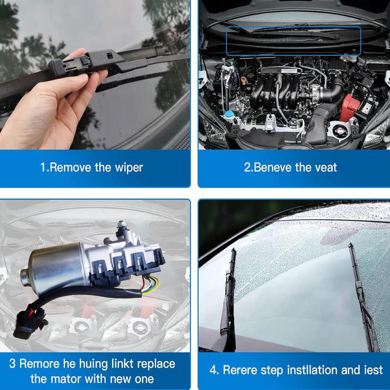 Silnik wycieraczek Kompatybilny z Hyundai I10 07~13 Nr OE 981100X000 981500X000
