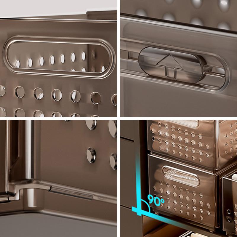 Stretchable Storage Drawer Large Capacity Kitchen Cabinet Organizer Snacks Cosmetics Storage Box Wardrobe Organizer Save Space