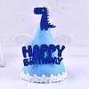 Happy Birthday Hat Dinosaurs Whales Bright Color No Deformation Adorable Adult Children Birthday Felt Hat Party Supplies
