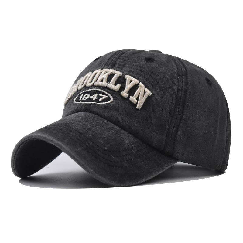Hat Letter Brooklyn Embroidered Cotton Baseball Hat Cap Breathable