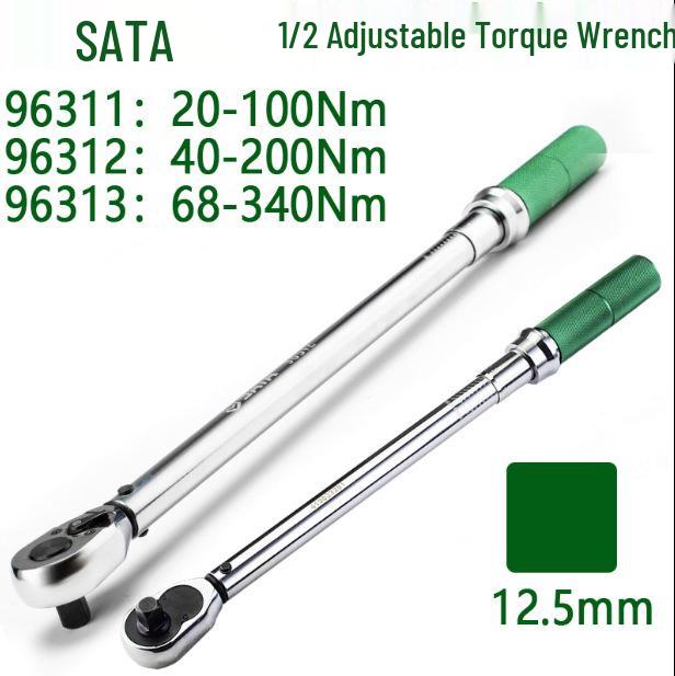 Professional Grade Adjustable Torque Wrench 20-100Nm (SATA Models 96311, 96312, 96313) 20-100Nm 96311