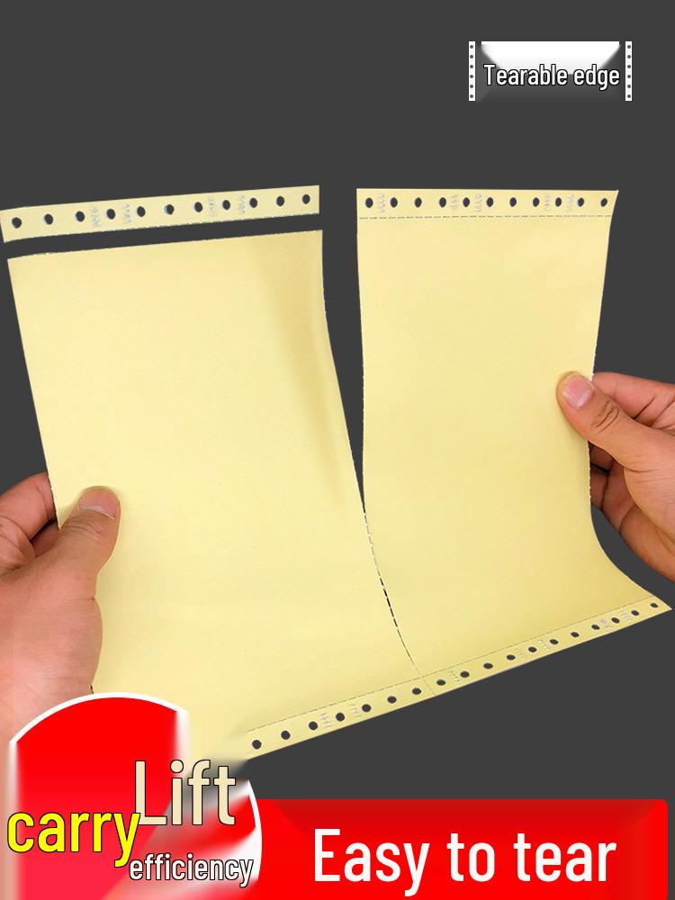 Triplicate Pinfeed Paper, Half-Fold 241: Computer Printout Paper for Duplicate/Triplicate 4-Part Invoices