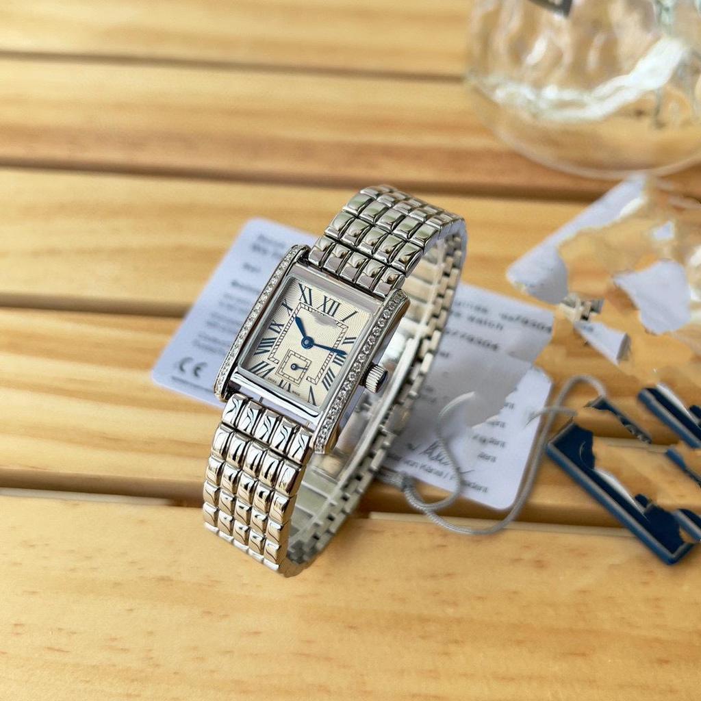 Montre Longines Quartz Venus Cube pour Femme avec Bracelet en Acier - Montre-Bracelet Élégante et Fashion