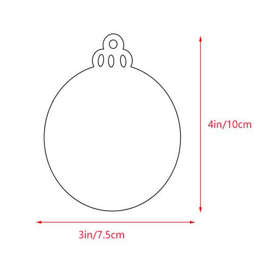 

Эксклюзивная рождественская акриловая круглая подвесная бирка