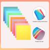 100 Sheet Glitter Origami Paper Shiny Sparkly Square Folding Paper Iridescent Paper for DIY Art, Craft Decor Mixing Colors