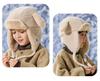 Kids' 2025 Autumn/Winter Lei Feng Hat: Thickened Pom-Pom Ear Protection, Plush Warmth for Boys & Girls.