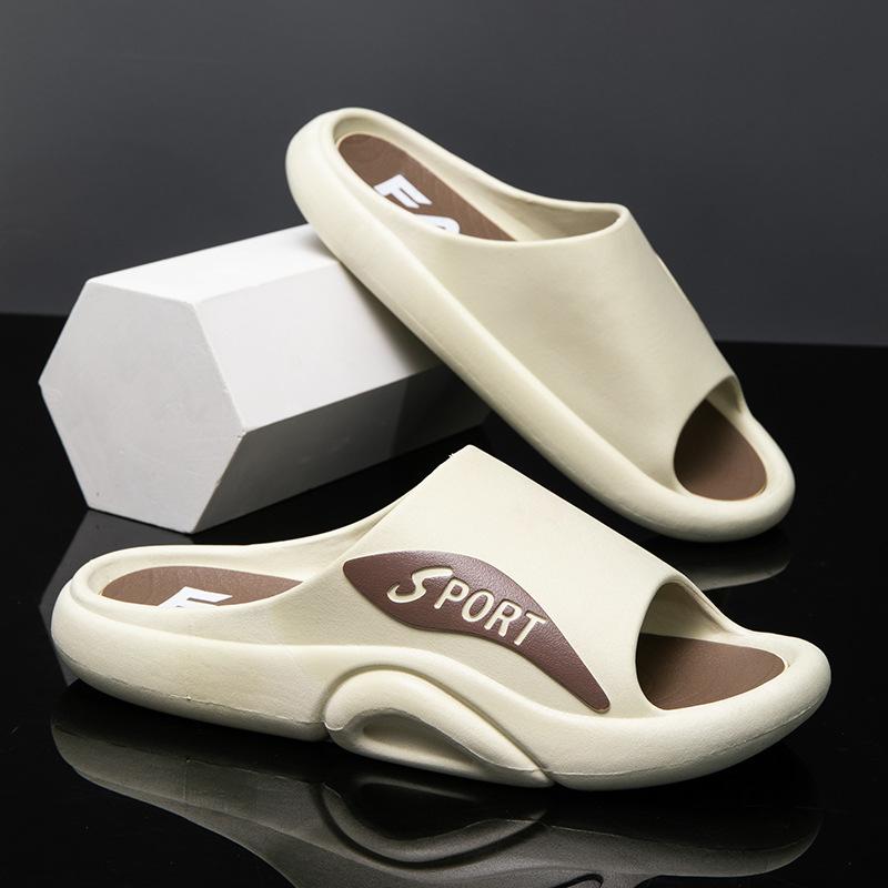 

Пляжные мужские тапочки летняя верхняя одежда односложные сандалии с толстой подошвой для дома студенческие модные уличные тапочки 44/45