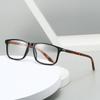 New Anti Blue Light Retro Small Frame Reading Glasses PC High Definition Lightweight Fashionable Presbyopia Glasses