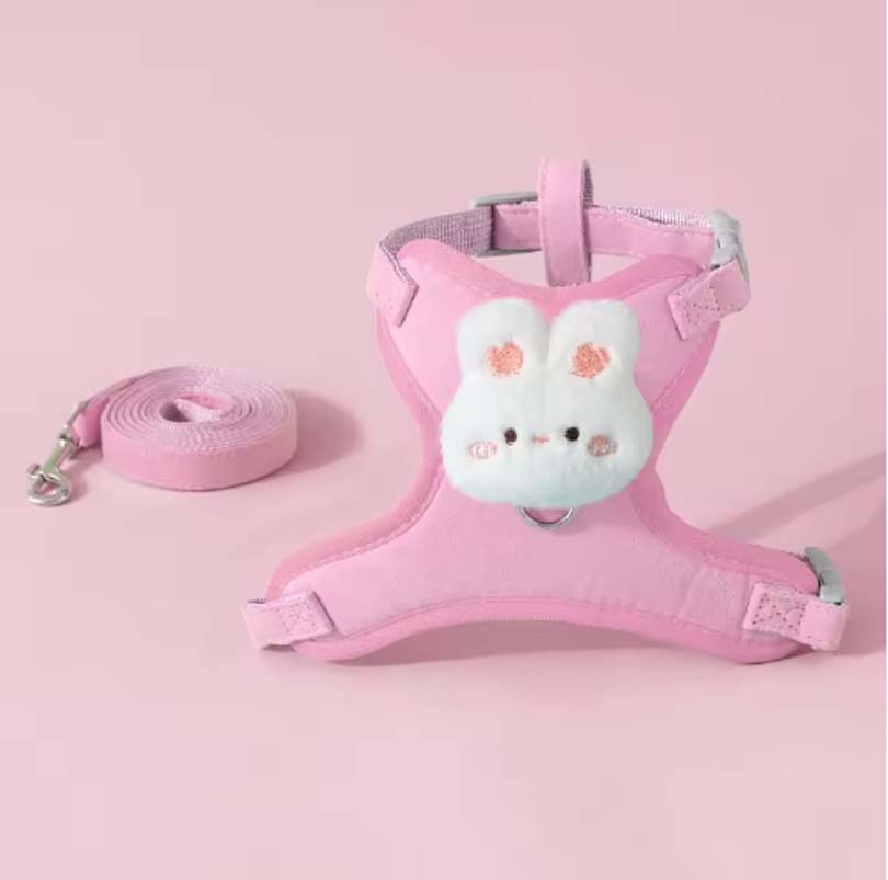 Vest-Style Puppy Leash Cat Walking Harness Teddy Bichon Bear Small Cat Chest Strap Out Cat Chain Pet Accessory