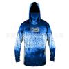 Mens Quick-Dry Fishing Shirt With UV Protection Hooded Face Cover UPF 50 Bamboo Fiber Long Sleeve Outdoor Apparel