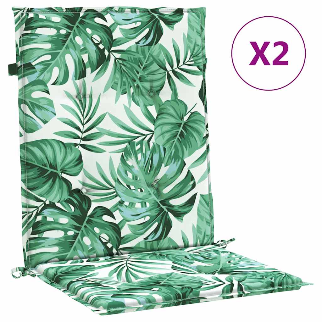 Back Support Cushion Leaf Pattern 2 Pcs Leaf Pattern 100 X 50 X 3 Cm