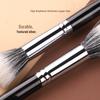 Flat Head Blush Stippling Brush - Fine Goat Hair Makeup Tool