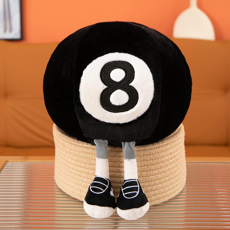 25cm Kreativ Neu Fußball Basketball Volleyball Schwarz 8 Ball Plüschtiere Realistisch Sport Stofftiere Ideale Geburtstagsgeschenke für