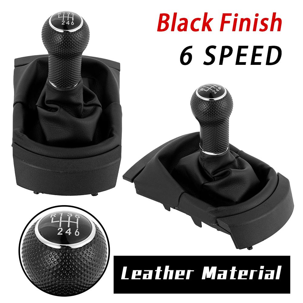 New Product 5/6 Speed Car-Styling Gear Stick Shift Knob for Seat Ibiza 2002 2003 2004 2005 2006 2007 2008 Leather Boot Interior