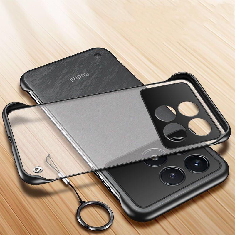 Slim Case For POCO X6 Pro Case Magnetic Ring Phone Cover For Xiaomi POCO X6Pro 5G Stylish Simple Shell Matte Transparent Bumper